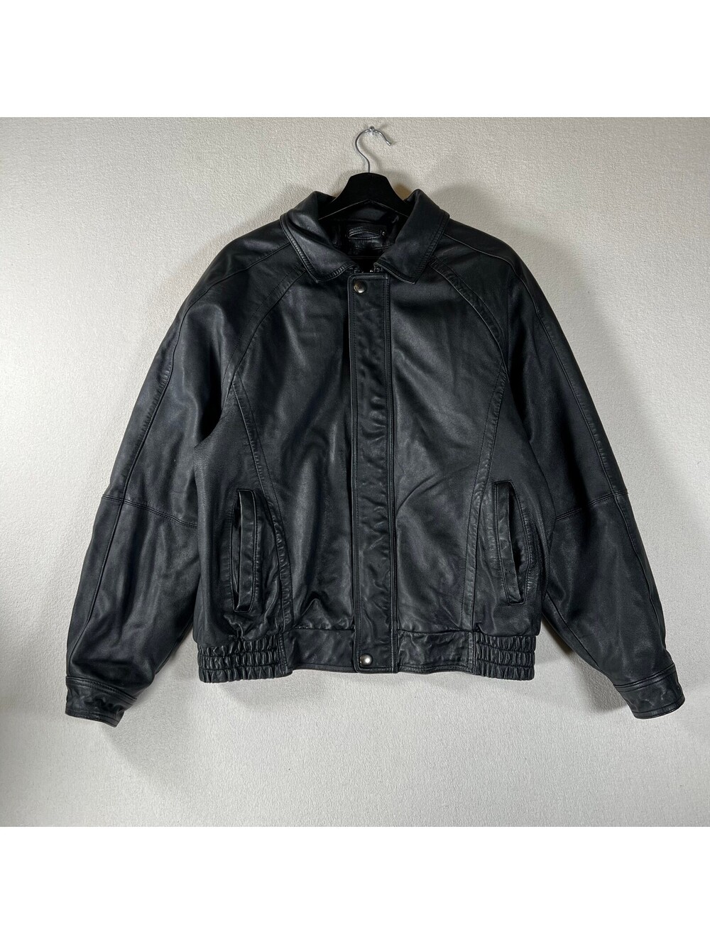 Wilsons Leather Men's Black Leather Jacket Size Large